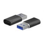 AISENS Mini Adaptador USB 3.2 Gen2 / USB 2.0 Negro